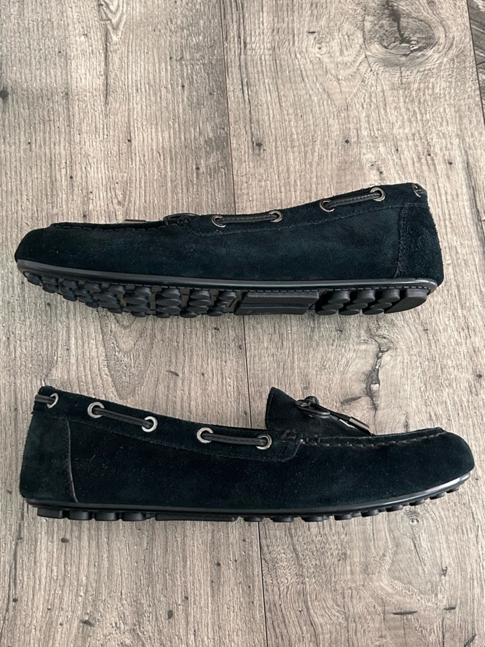 Vionic Virginia Black Suede Drivers Loafer Moccasin Size 9.5 - Picture 4 of 8